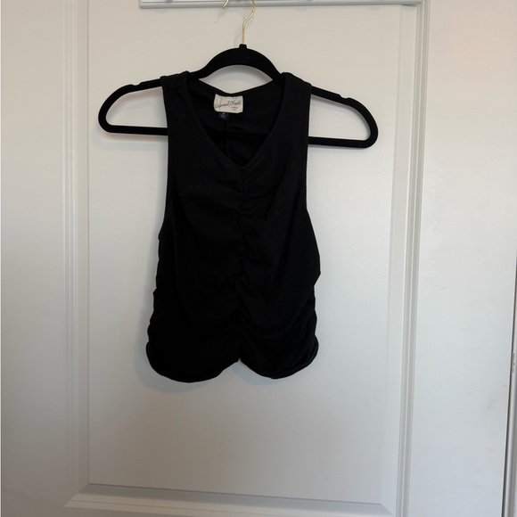Universal Thread Black Ruched Muscle Tee - Picture 2 of 5
